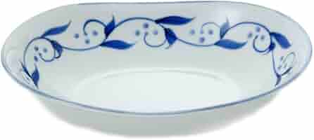 魯山人　砥部焼 砥部焼千山千山4寸深皿唐草 << KOHNOオンラインショップ